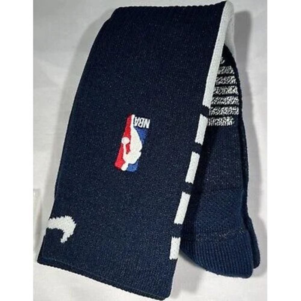 Nike NBA Authentic Mid Calf Large Navy Blue/White - Men XL 12-15 (1 pair)
